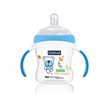 Extra Wide Neck Feeding Bottle With Handle 150ml