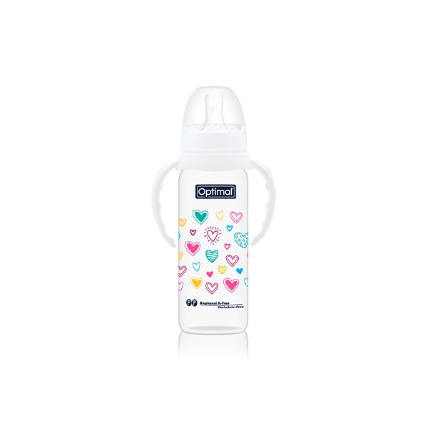 Narrow Neck Feeding Bottle With Handle 240 ML