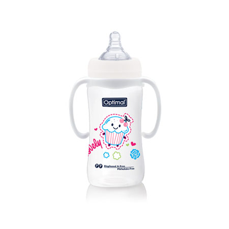 Wide Neck Feeding Bottle With Handle 300ml