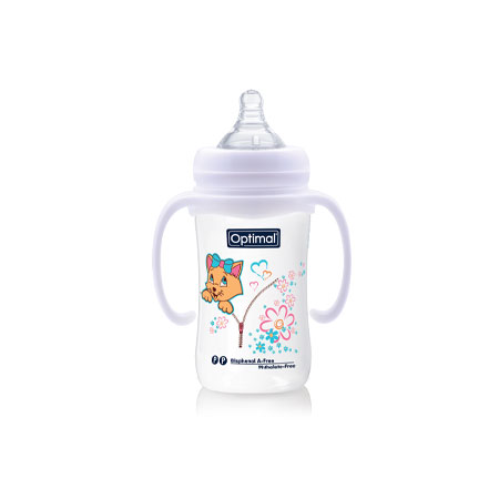 Wide Neck Feeding Bottle With Handle 240ml