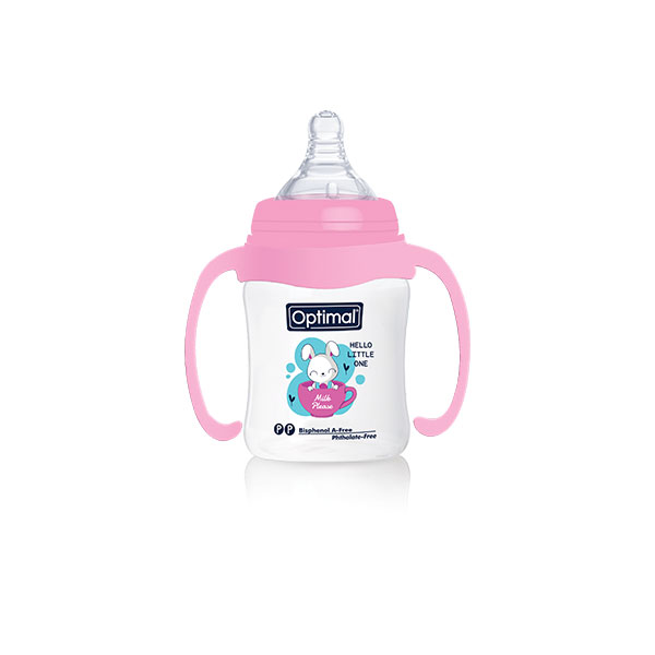 Wide Neck Feeding Bottle With Handle 180ml