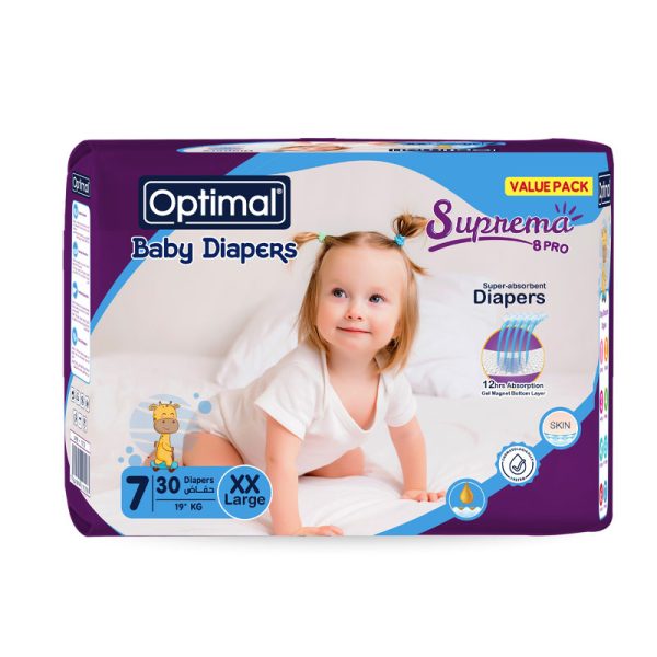Baby Diapers 7 (19+Kg)-30 Pcs XX-Large