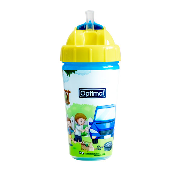 Silicone Straw Cup (350ML)
