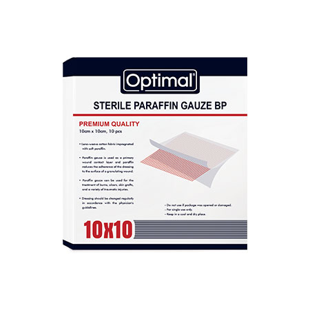 Sterile Paraffin Gauze (10cm*10cm)
